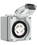 Outdoor Ready 30 Amp Nema L14 30C Locking Female Connector Power Box 125 250 Volt Weatherproof Dustproof For Generators