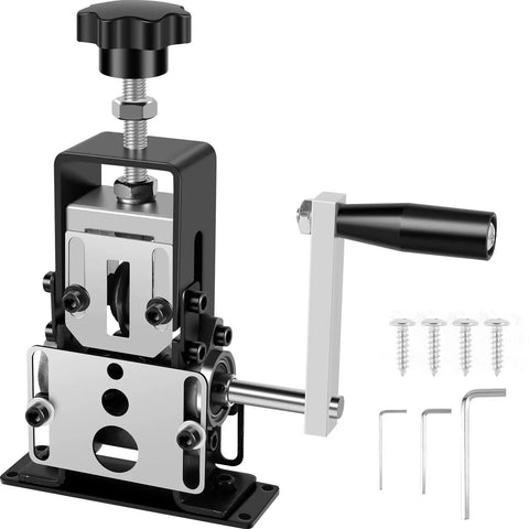 DIY Friendly Wire Stripper Machine For Copper Scrap Recycling Manual Or Drill Powered Wire Peeler With Aluminum Frame And Detachable Handle