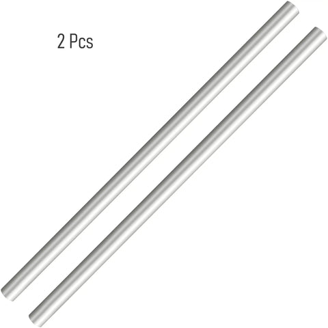 Rugged 6063 T5 Aluminum Round Tube 12mm OD, 3mm ID, 300mm Length, Two Pack Seamless Pipe For Frames And DIY Builds