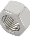 Stainless Steel Jam Nut Three Eighths Inch Left Hand Fine Thread Lock Nut For Heim Joints Rod Ends Tie Rod Ends Clevis Fittings And Suspension Hardware Built For Solid Adjustments And Rugged Vibe Control visible threaded stainless jam nut