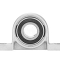 Tough As Nails Two Bolt Pillow Block Bearing With 20mm Bore Zinc Alloy Housing and Precision Ball Insert front view.