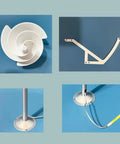 10W 12V Archimedes Inspired Wind Turbine Generator For STEM Education Hands On Renewable Energy Kit For Students Teachers And Makers Ideal For Physics Experiments And DIY Projects 2 Pack, white spiral blade parts and base