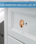 Mango Spots One Point One Inch Stainless Steel Cabinet Knobs for kitchen cabinets with rust-resistant hardware