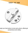 Heavy Duty Marine Boat Door Catch Latch 316 Stainless Steel 1.69 Inch Hatch Round Turn Button Twist Lock With Screws 2 Pack