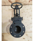 Heavy Duty Carbon Steel Wedge Gate Valve PN16 For High Temp Water Control Manual Operation DN50 top view with wheel handle