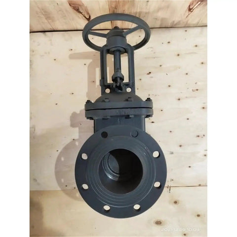 Heavy Duty Carbon Steel Wedge Gate Valve PN16 For High Temp Water Control Manual Operation DN50 top view with wheel handle