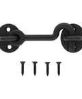 Sliding Door Privacy Hook 4 Inch Matte Black With Mounting Hardware Included Steel Construction Keeps Your Space Private And Quiet