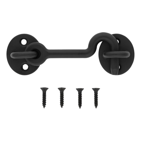 Sliding Door Privacy Hook 4 Inch Matte Black With Mounting Hardware Included Steel Construction Keeps Your Space Private And Quiet