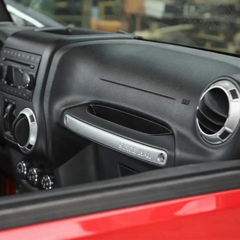 Passenger Storage Tray Organizer For 2011 To 2018 Jeep Wrangler JK JKU Two And Four Door Grab Tray With Grab Handle