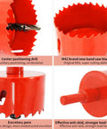 2 Inch Hole Saw Drill Bit For Wood PVC And Plasterboard With Arbor Bi Metal HSS Cutter 51mm showing center drill and M42 blade