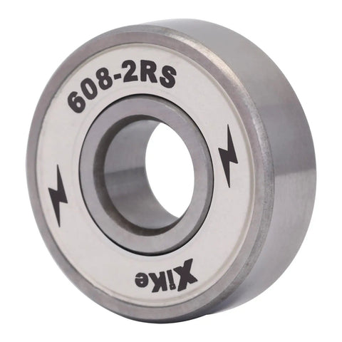 608-2RS Skateboard Bearings 8x22x7mm High Speed Smooth And Durable For Longboards Inline Skates Rollerblades White Close-up View
