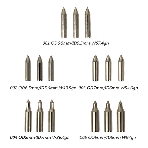 20 Piece Stainless Steel Glue On Field Points For Target Arrows Built Tough For Bamboo Wooden Fiberglass And Carbon Arrows