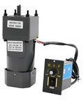 90W Variable Speed AC Gear Motor With 110V Single Phase Power 0-135 RPM Output 10K High Torque Includes Speed Controller And Gear Box