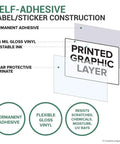 Heavy Duty Spill Kit Label Decal In Bold Yellow Gloss Vinyl With Fast Peel And Stick Install For Industrial Safety Compliance Signs, 3.75 mil thickness.