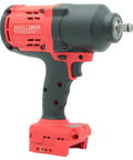 Side view of Beefy Half-Inch Cordless Impact Wrench for Milwaukee 18V Batteries, 1256 Ft-Lbs Max Torque, Brushless Power, Tool Only