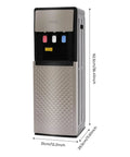 Bottom Loading Water Dispenser With 110V Hot Cold Warm Three Temperature Options And Display Light for various rooms in silver gray