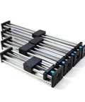 Rock Solid Double Rail Sliding Table With SFU 1204 Ballscrew For Slick XYZ Axis Motion Stage Dead On Precision CNC Platform showing multiple rails.
