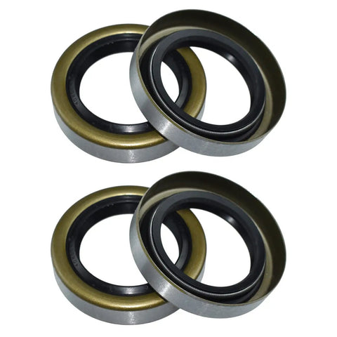 4 Pack RV And Trailer Axle Grease Seals 1.719 Inch ID 2.565 Inch OD Double Lip Rubber Steel Hub Seals for 3500 lb EZ Lube Axles