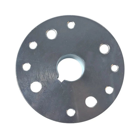 Beefed Up 4 Inch Sprocket Brake Hub Kit with One Inch Bore and Quarter Inch Keyway for 420 Chain, 50 Tooth Rear Drive Sprocket, Four Hole Mount
