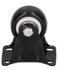 Heavy Duty Caster Wheel Set Four 40mm PVC and Steel Casters, 60kg Capacity per Wheel, 60x44mm Plate, front view