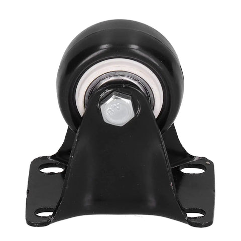 Heavy Duty Caster Wheel Set Four 40mm PVC and Steel Casters, 60kg Capacity per Wheel, 60x44mm Plate, front view