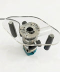 Game Changing Clear Acrylic Router Base Plate Compatible With RT0701C And XTR01Z 6 By 10 Inch Wide Base on router.