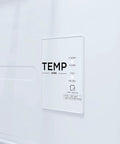 Total Game Changer 17 Cu Foot Convertible Upright Freezer And Fridge With Slick White Finish temperature control panel.