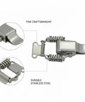 Heavy Duty 304 Stainless Steel Toggle Latch With Double Spring Draw Catch for toolboxes and cabinets, detailed craftsmanship