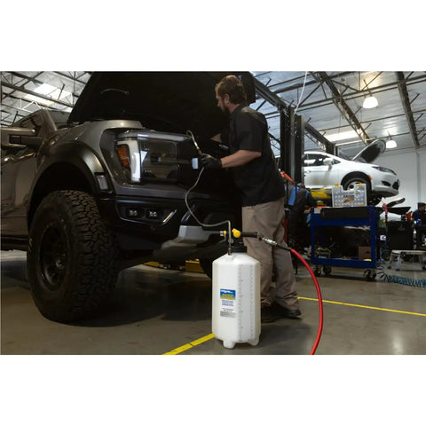 Fluid Extractor Dispenser For Evacuating And Refilling Reservoirs, Topping Off And Bleeding Hydraulic Brake And Clutch Systems, 5.3 Gallon Capacity, 120 PSI, Vacuum Or Positive Pressure, Compressed Air Ready, Pro Grade Heavy Duty