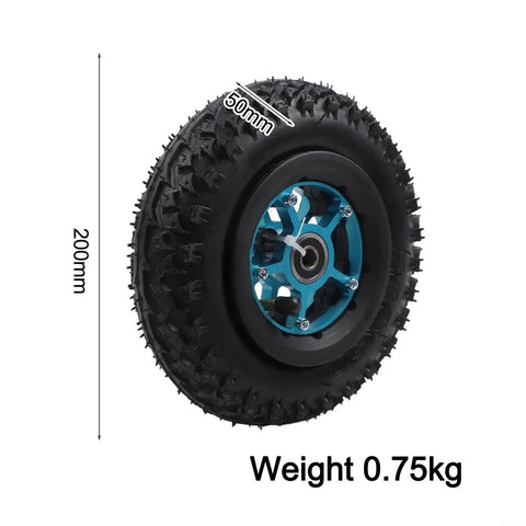 200x50 Electric Skateboard Wheel For Electric Scooter With Pneumatic Off Road Tire Aluminum Hub 8mm Or 10mm Axle Hole Rubber Tread