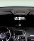 Interior view showing Universal Windshield Snow Cover For Cars, Trucks And Vans, Waterproof And Windproof Frost And Ice Removal Sunshade installed