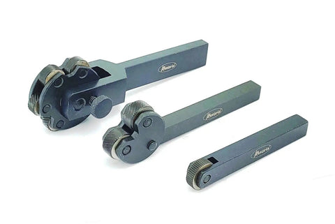 Set Of 3 Knurling Tools For Lathe And Metalworking Pro Grade Heavy Duty Precision Knurling Wheels With Straight Line Pattern