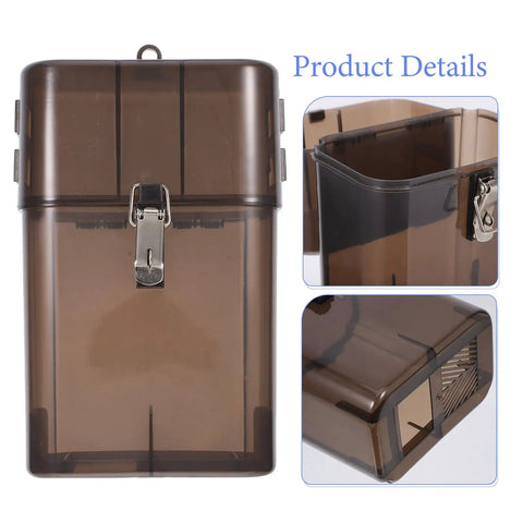Heavy Duty Outdoor Ev Charger Socket Case Weatherproof Plug Protector Built Tough Rain Shield Box with locking latch detail.
