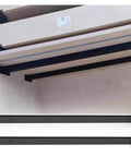 Heavy Duty Hidden Shelf Brackets Beefy Wall Mount Supports For Bookshelves 220Lb Load Capacity Steel Rod Pole Hangers With Screws, showing two black brackets.