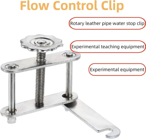 12Pcs Heavy Duty Tube Water Stopper Steel Telescopic Flow Control Tubing Clamps With Adjustable Screws And Bolts Laboratory Clips Spring Compressors