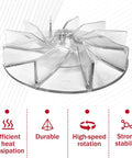 Plastic Impeller Motor Fan Replacement For Eureka Sanitaire 12988 Vacuum Cleaners, 6 Pack, durable fan visible in clear plastic
