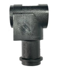 Hardcore Replacement Steering Shaft Support Bracket For Riding Lawn Mower Heavy Duty Black Oem Style With 0.72 Large Bore, front view of bracket.