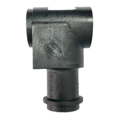 Hardcore Replacement Steering Shaft Support Bracket For Riding Lawn Mower Heavy Duty Black Oem Style With 0.72 Large Bore, front view of bracket.