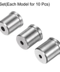 30 Piece Rugged Ball Spring Plunger Assortment Made From Top Shelf 304 Stainless Steel Built Like A Tank Hardware Kit featuring three stainless steel plungers.