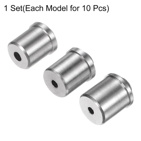 30 Piece Rugged Ball Spring Plunger Assortment Made From Top Shelf 304 Stainless Steel Built Like A Tank Hardware Kit featuring three stainless steel plungers.