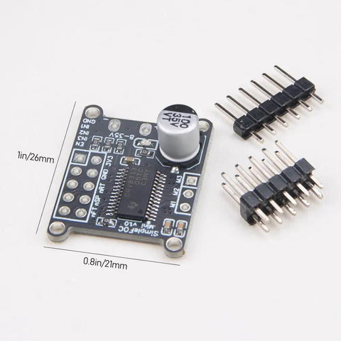 Mini DC Brushless Motor Driver Board With SVPWM SPWM FOC Control And DRV8313 Chip, 1x0.8in, showing side components