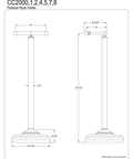 Blueprint of Vintage Freestanding Toilet Paper Holder In Polished Brass Finish With Solid Brass Construction, Weighted Base