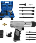Beast Mode Heavy Duty Air Hammer Kit With 13 Attachments for Auto Body Repair and Demolition, 2500 BPM, shown with case