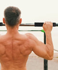 Man using Three Pack Pull Up Bar Grip Sleeves With Anti Slip Sponge Pads For Non Skid Hand Guards Removable And Washable Padding