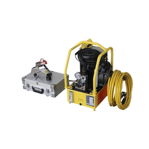Heavy Duty Hydraulic Torque Wrench One Point Five Inch Square Drive Electric Automatic Aluminum Titanium Alloy Body with accessories.