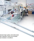 Heavy Duty Ball Bearing Drawer Slides 450x17mm 2 Piece Set in laboratory setting, corrosion-resistant galvanized finish