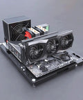 Open Frame PC Test Bench Chassis For MATX ATX Motherboards With Wide Micro ATX ITX Compatibility, High Airflow Design