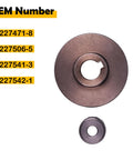 Angle Grinder Spiral Bevel Gear Kit for Makita 9553NB 9554NB 9555NB 9557NB 9558NB Replacement, two carbon steel gears
