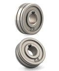 2 Pack Drive Roll For MIG Welder 0.8mm 0.9mm K Groove Wire Feed Roller, steel accessory for welding machine, close-up view.