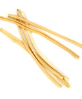 Gold elastic straps from Rubber Bands Replacement Kit For Apprentice RC Airplane EFL2738 8 Pack, shown scattered on white background